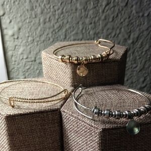 Elegant Gold and Silver Beaded Bracelets